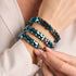 Bleu Emeraude | Liens Monroe | Bracelet sablier