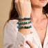 Bleu Emeraude | Liens Monroe | Bracelet sablier