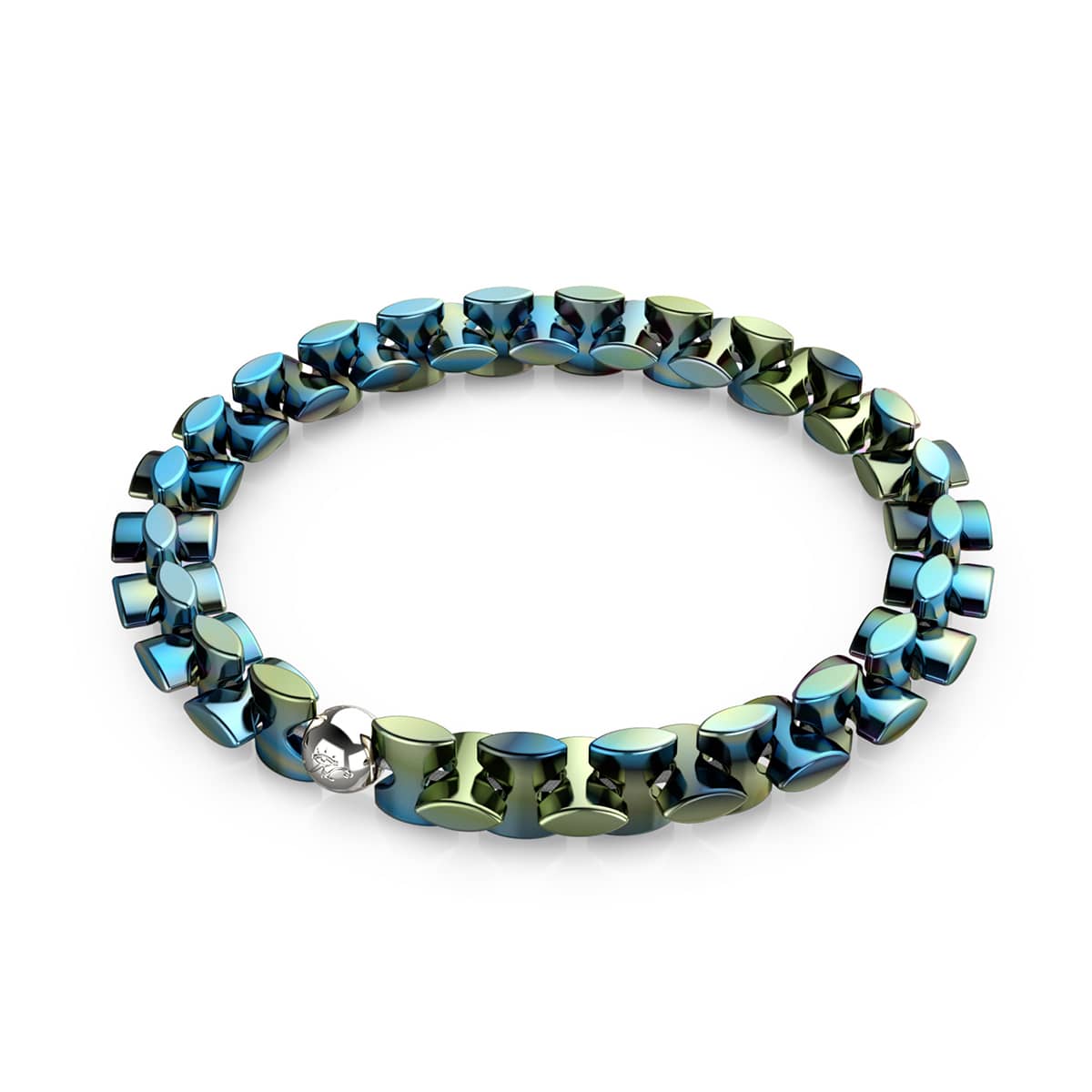 Bleu Emeraude | Liens Monroe | Bracelet sablier