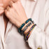 Bleu Emeraude | Liens Monroe | Bracelet sablier