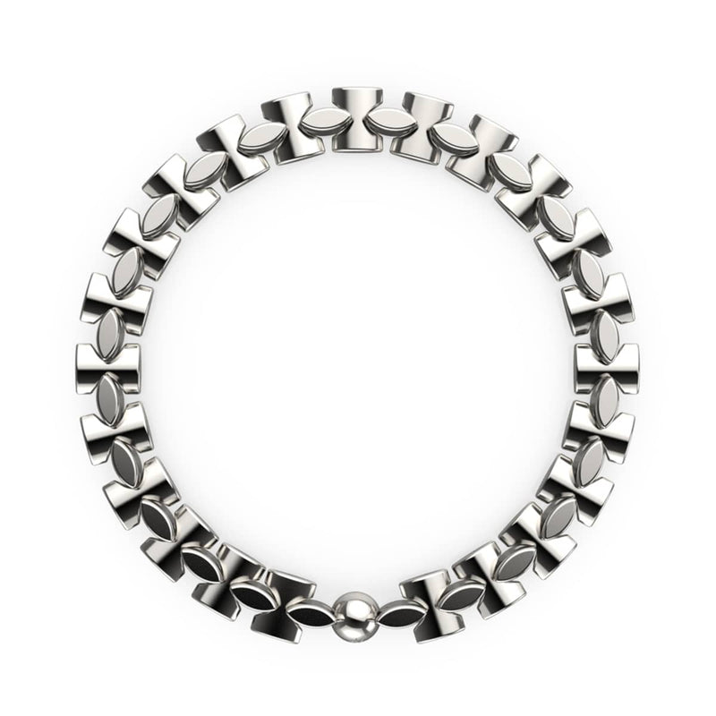 Chrome classique | Liens Monroe | Bracelet sablier