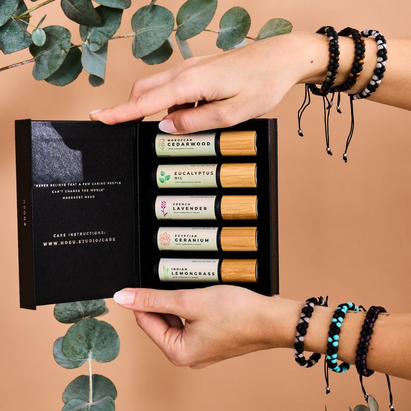 Turquoise x Pierre de lave | Argent sterling .925 | Bracelet Mini Diffuseur