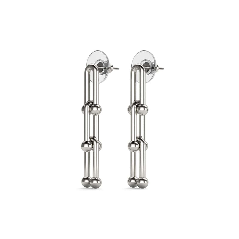 Le Junon | Boucles d'oreilles chaîne pastille