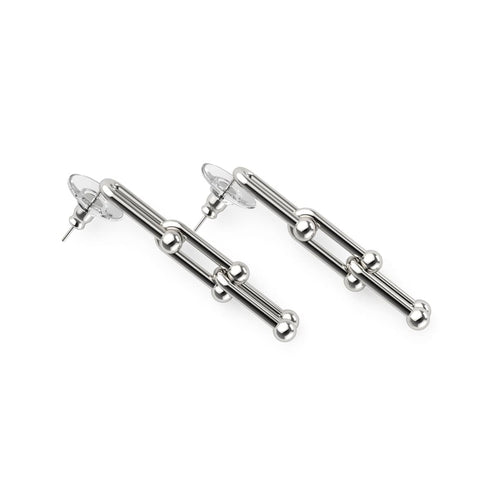 Le Junon | Boucles d'oreilles chaîne pastille