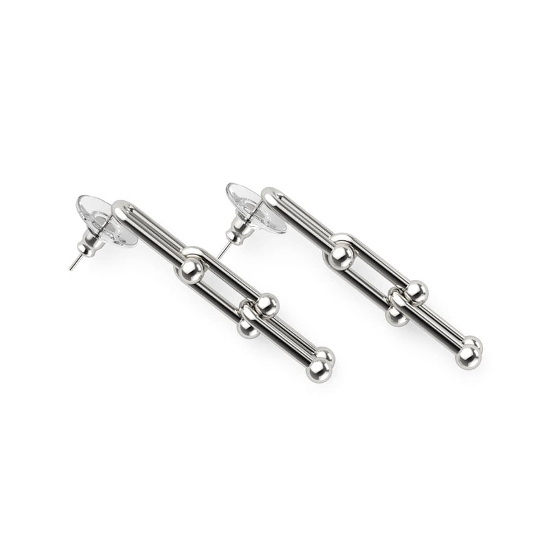 Le Junon | Boucles d'oreilles chaîne pastille