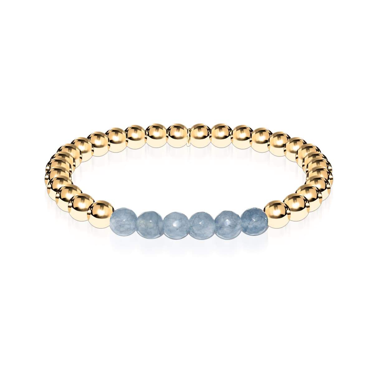 Attrayant | Or 18 carats | Jade gris facetté | Bracelet d'expression de pierres précieuses