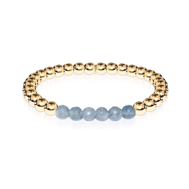 Attrayant | Or 18 carats | Jade gris facetté | Bracelet d'expression de pierres précieuses
