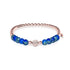 Atlantide | Or rose 18 carats | Bracelet de pierres précieuses de mer en cristal
