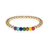 chakra | Or 18 carats | Bracelet d'expression de pierres précieuses