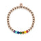 chakra | Or rose 18 carats | Bracelet d'expression de pierres précieuses
