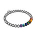 chakra | Argent | Bracelet d'expression de pierres précieuses