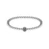 Charismatique | Argent | Cristaux de zircone cubique noire | Bracelet Expression