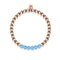 Coy | Or rose 18 carats | Aigue-marine | Bracelet d'expression de pierres précieuses