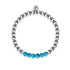 Délicieux | Argent | Cristal bleu | Bracelet d'expression de pierres précieuses