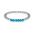 Délicieux | Argent | Cristal bleu | Bracelet d'expression de pierres précieuses