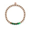 Dreamy | 18k Rose Gold | New Green Agate | Gemstone Expression Bracelet