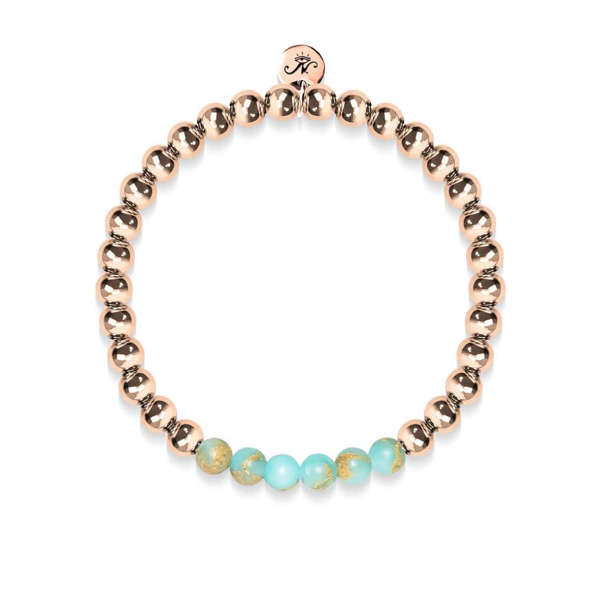 Elated | 18k Rose Gold | Snakeskin Gemstone | Expression Bracelet
