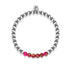 Inspiré | Argent | Nouvelle Agate Rouge | Bracelet Expression