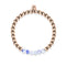 Joyeux | Or rose 18 carats | Jade Porcelaine | Bracelet d'expression de pierres précieuses