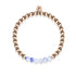 Joyeux | Or rose 18 carats | Jade Porcelaine | Bracelet d'expression de pierres précieuses