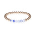Joyeux | Or rose 18 carats | Jade Porcelaine | Bracelet d'expression de pierres précieuses