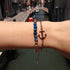 Jubilatoire | Or rose 18 carats | Pierre précieuse empereur bleu foncé | Bracelet Expression