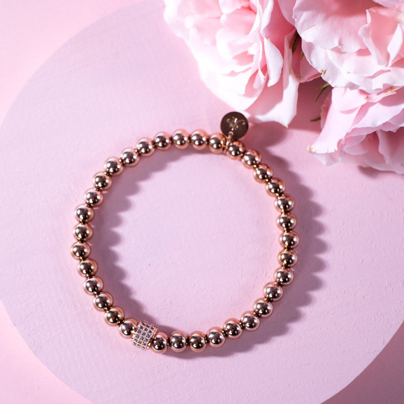 Envoûtant | Or rose 18 carats | Bracelet Expression Pavé de Cristaux