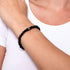 Envoûtant | Acier Onyx | Bracelet Expression Pavé de Cristaux