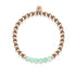 Proud | 18k Rose Gold | Green Turquoise | Gemstone Expression Bracelet