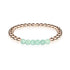 Proud | 18k Rose Gold | Green Turquoise | Gemstone Expression Bracelet