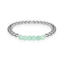 Fier | Argent | Vert Turquoise | Bracelet d'expression de pierres précieuses