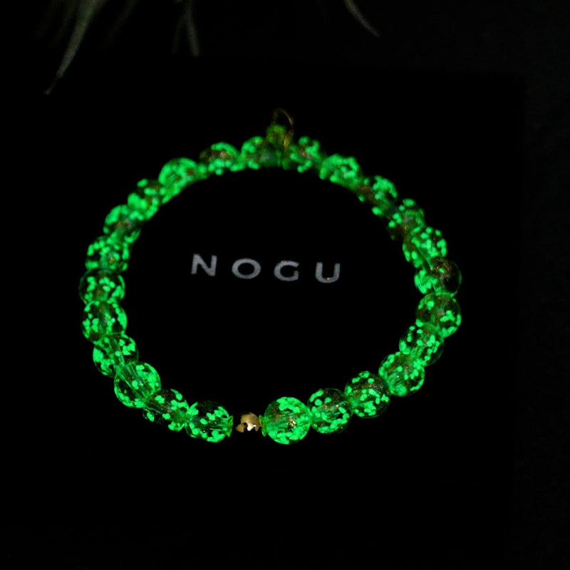 Albâtre | Or Vermeil .925 | Bracelet Verre Luciole