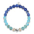 Blue Ombre | Argent sterling 925 | Bracelet en verre Firefly