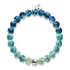 Blue Ombre | Argent sterling 925 | Bracelet en verre Firefly
