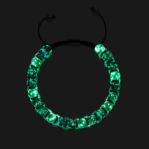 Rêve de chewing-gum | Eau de rose x Ivoire | Bracelet Verre Double Luciole