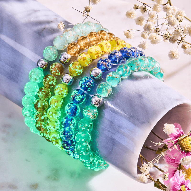 Caramel | Argent sterling .925 | Bracelet Verre Luciole