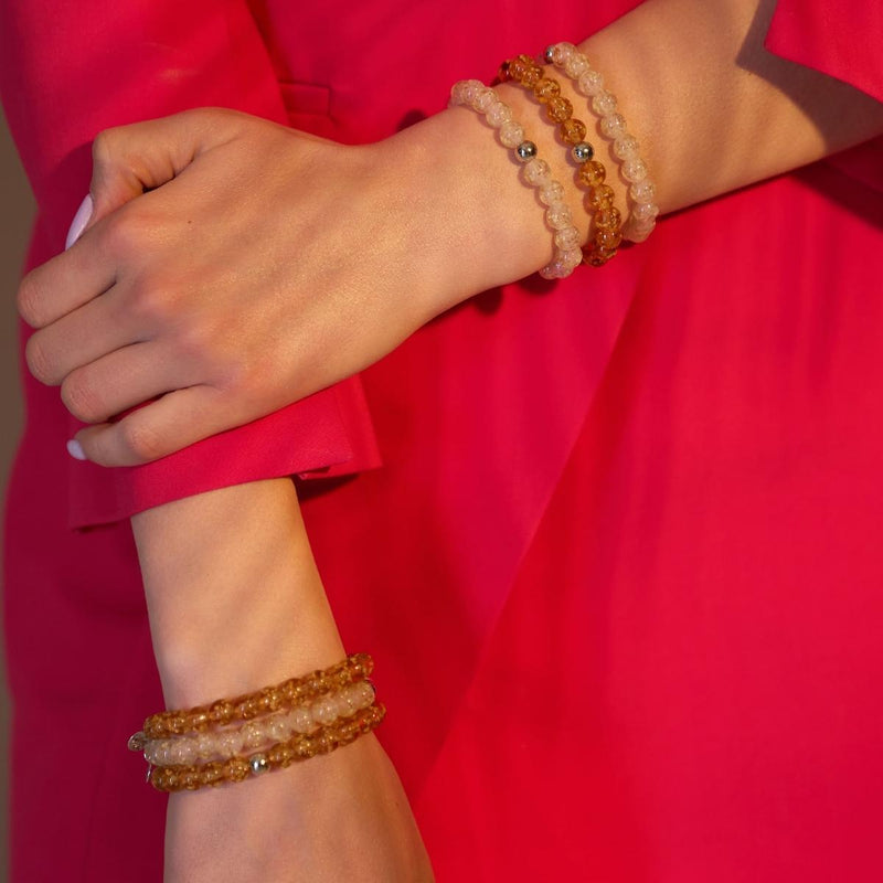 Caramel | Argent sterling .925 | Bracelet Verre Luciole