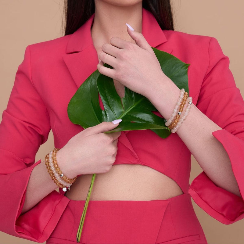 Caramel | Argent sterling .925 | Bracelet Verre Luciole