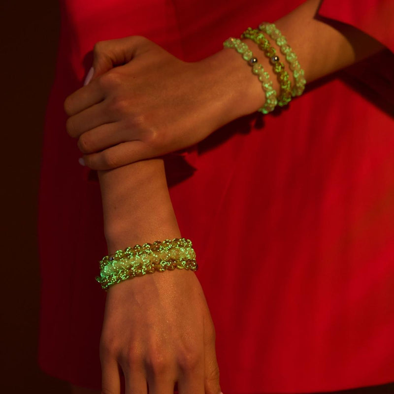 Caramel | Argent sterling .925 | Bracelet Verre Luciole