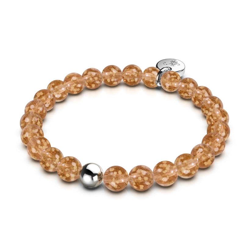 Caramel | Argent sterling .925 | Bracelet Verre Luciole