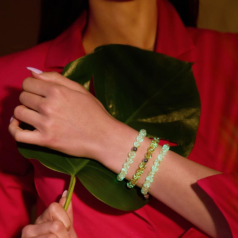 Caramel | Argent sterling .925 | Bracelet Verre Luciole