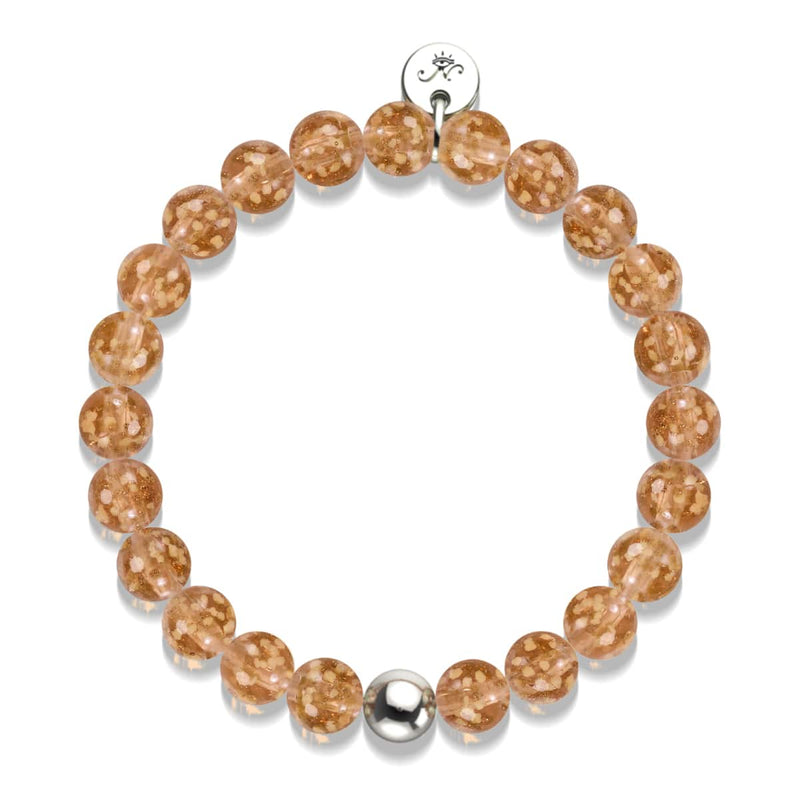 Caramel | Argent sterling .925 | Bracelet Verre Luciole