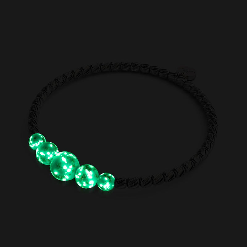 Céruléen | Argent | Bracelet Cascade de Verre Luciole