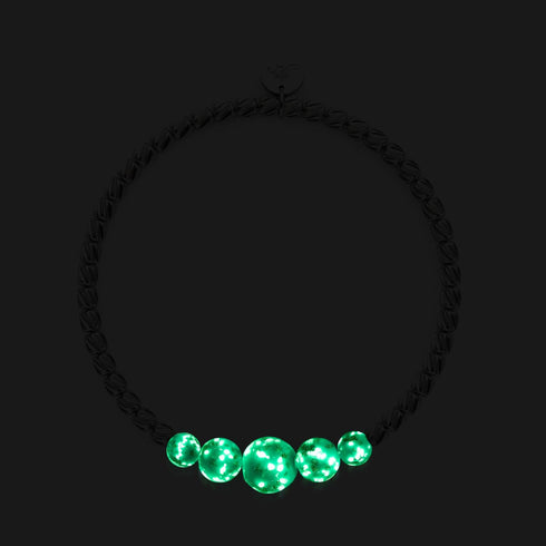 Céruléen | Argent | Bracelet Cascade de Verre Luciole