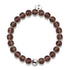 Chocolat | Argent sterling .925 | Bracelet Verre Luciole