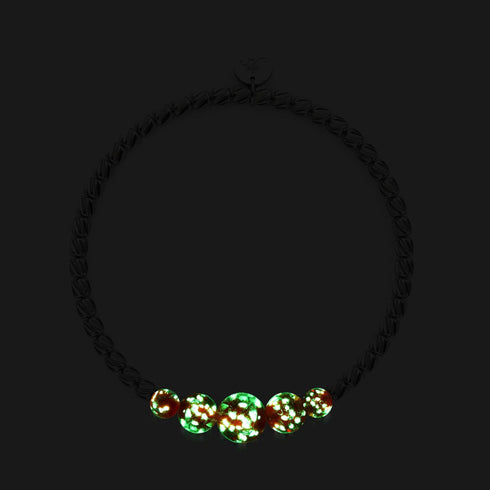 Pourpre | Argent | Bracelet Cascade de Verre Luciole