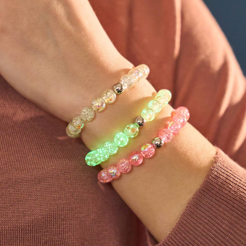 Guava | .925 Sterling Silver | Firefly Glass Bracelet