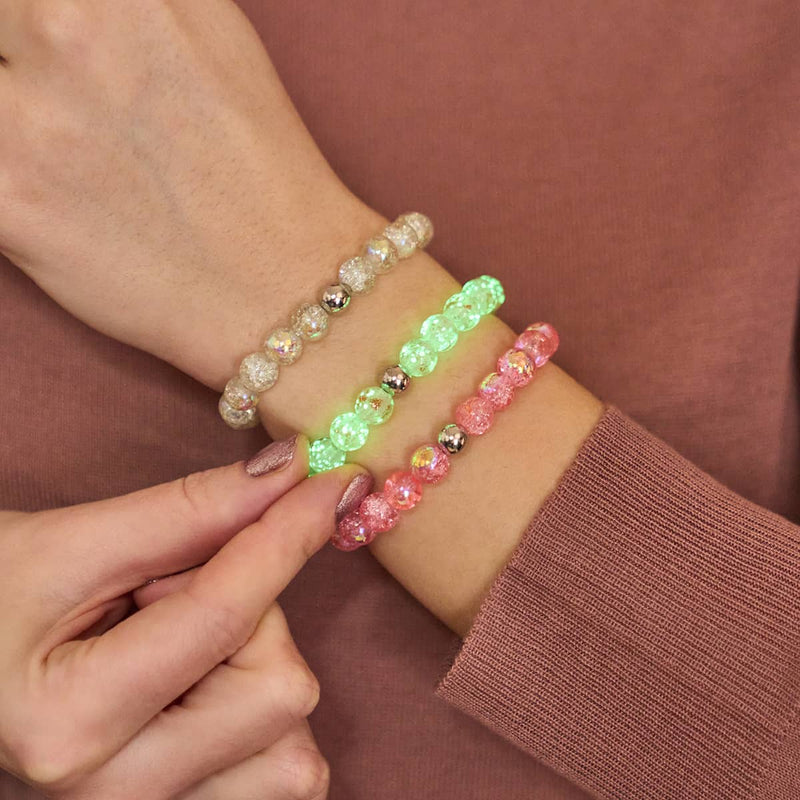 Guava | .925 Sterling Silver | Firefly Glass Bracelet