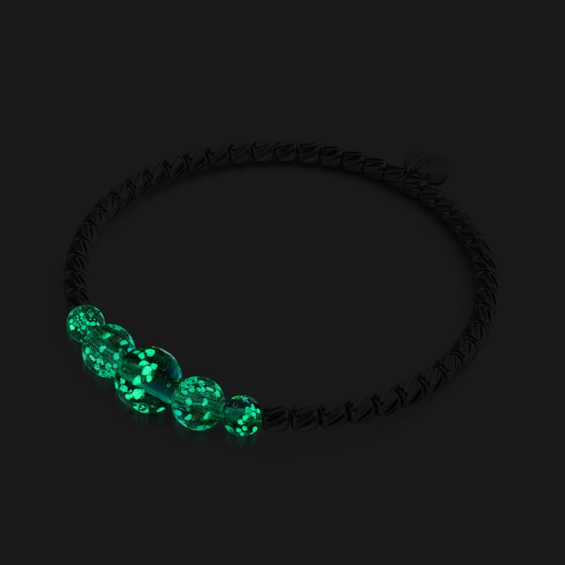 Indigo | Argent | Bracelet Cascade de Verre Luciole