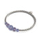 Indigo | Argent | Bracelet Cascade de Verre Luciole